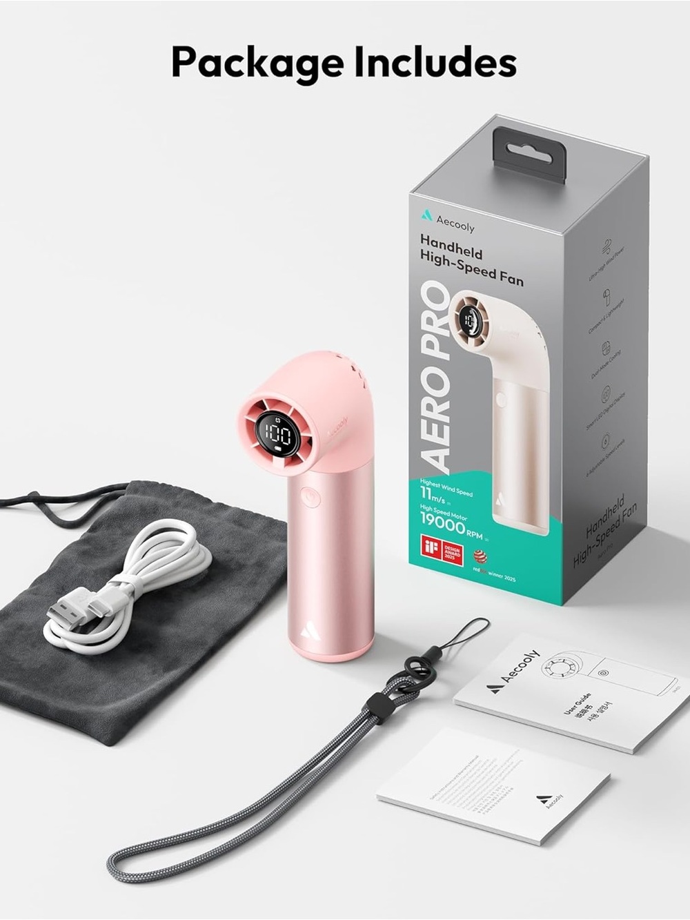 Aecooly Pro handheld high-speed fan